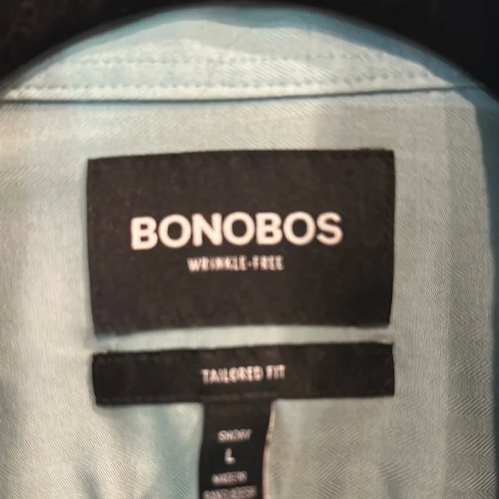 Bonobos Green Dress Shirt Crisp Formal Attire EUC - Picture 2 of 5
